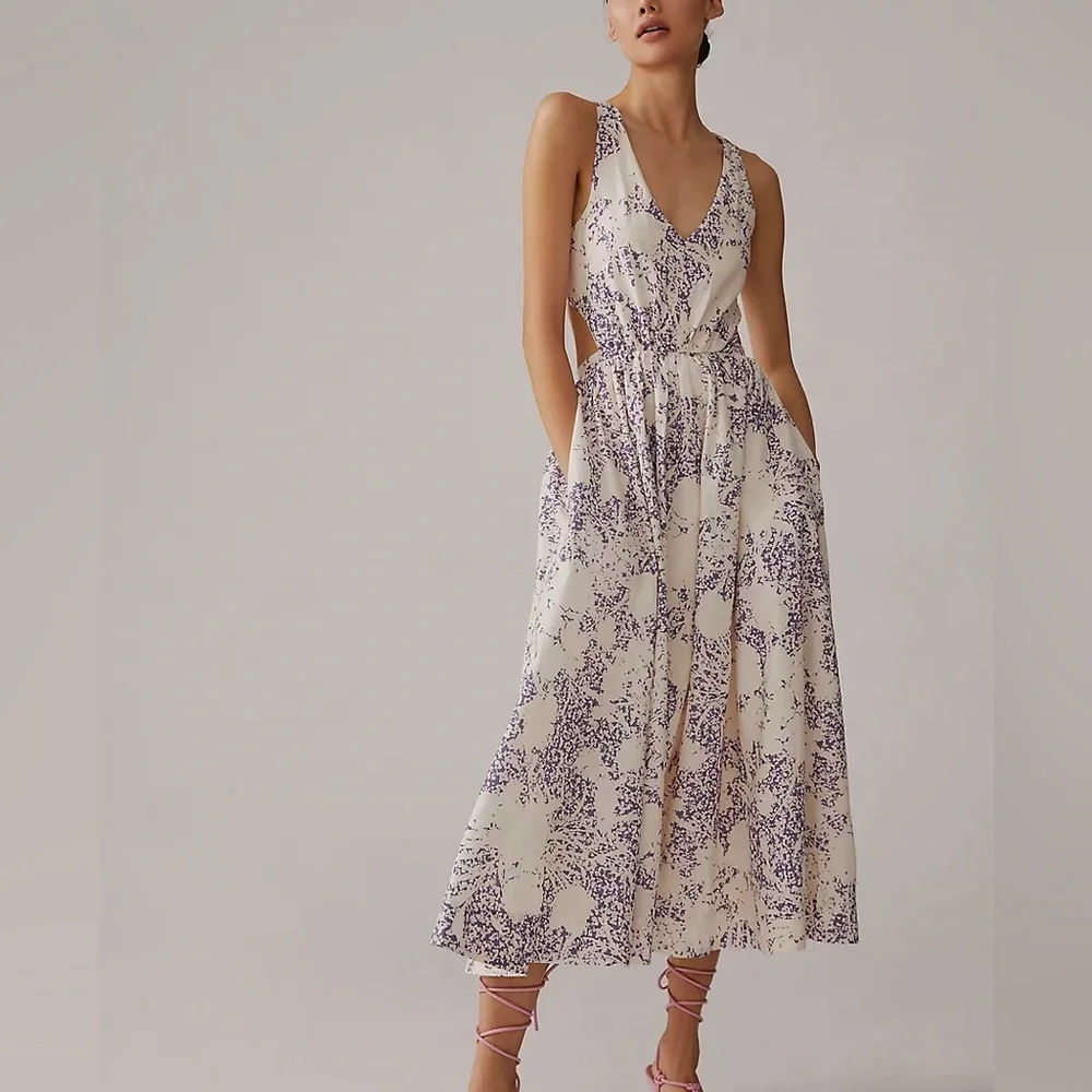 Aureta‎ Kajsa Midi cutout Dress NWT size medium